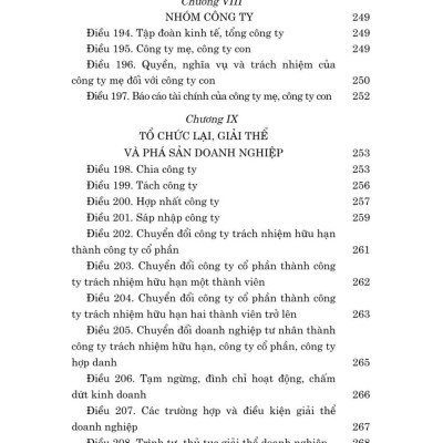 Luật doanh nghiệp năm 2020 (Sửa đổi, bổ sung năm 2022, 2024) bản in 2025