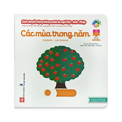 Sách Chuyển Động Thông Minh Đa Ngữ Việt - Anh - Pháp Các Mùa Trong Năm
