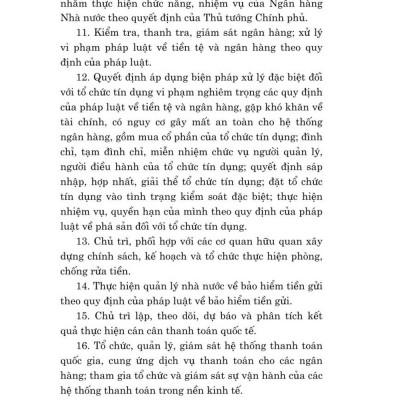 Luật ngân hàng nhà nước Việt Nam (hiện hành) (sửa đổi, bổ sung năm 2022)