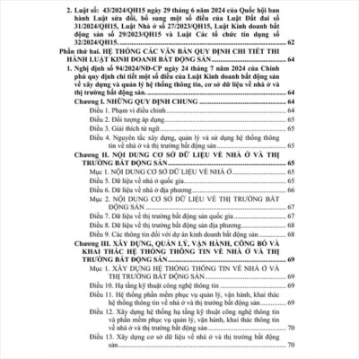 Sách Luật Kinh Doanh Bất Động Sản – Hệ thống Các Văn Bản Quy Định Chi Tiết Thi Hành (V2476T)