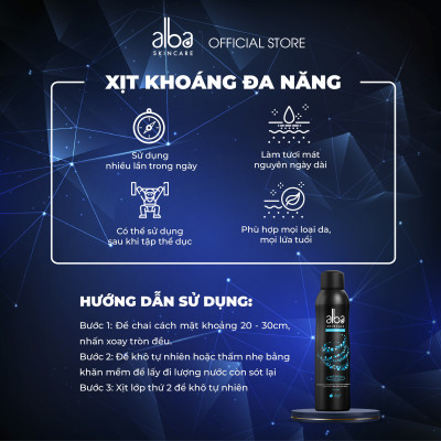 Xịt khoáng Dành Cho Nam ALBA MEN