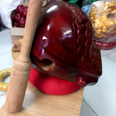 Mõ tụng kinh niệm phật ,bằng gỗ mít cao cấp kt 12cm