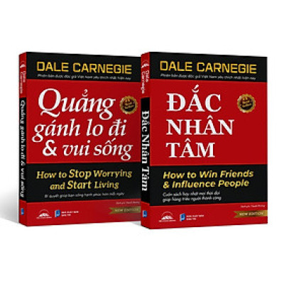 Sách - Combo Đắc Nhân Tâm + Quẳng Gánh Lo Đi Và Vui Sống - Tái Bản 2024 - Tiên Phong Books