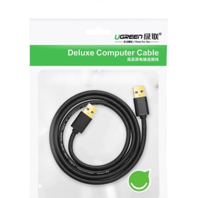 Ugreen UG10369US128TK 0.5M màu Đen Cáp 2 đầu USB 3.0 dương cao cấp - HÀNG CHÍNH HÃNG