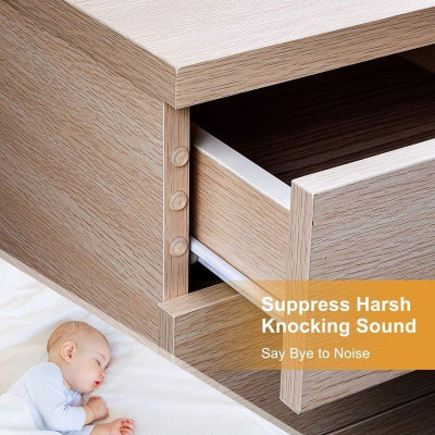 Set 10 Nút Đệm Silicone Trong Suốt Tự Dán, Chống Va Đập Cánh Cửa, Đồ Vật Tiện Dụng Trong Gia Đình, TakyHome 1750