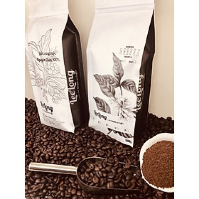 Cafe LeeLong5 gu dịu (15 Robusta / 85 Arabica) 1kg