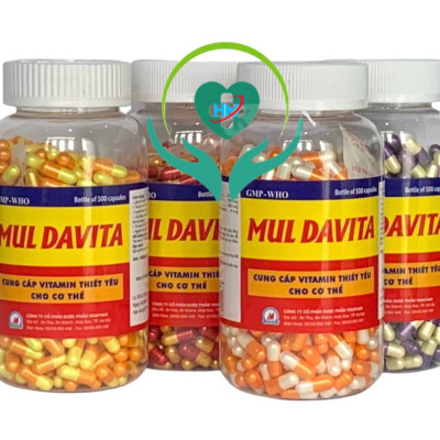Viên bổ tổng hợp Muldavita Vinapharco, hộp 500v, tăng sức đề kháng