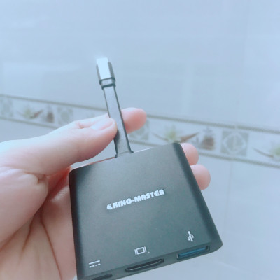 USB Hub Type C ra HDMI + USB 3.0 + PD Kingmaster KY-V125B