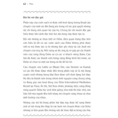 Osho - Yêu Trong Tỉnh Thức Gắn Bó Trong Niềm Tin - Bìa mềm - First News