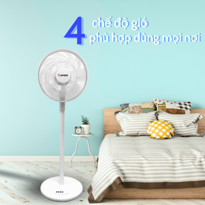 Quạt năng lượng mặt trời Rapido RSF-30 chính hãng, bảo hành toàn quốc, thời gian sử dụng 26 tiếng liên tục khi đầy pin - Hàng chính hãng