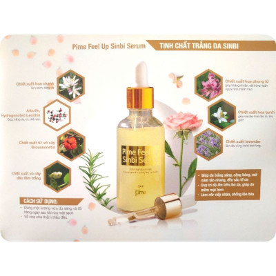 TINH CHẤT DƯỠNG TRẮNG VÀ MỜ VẾT NÁM DA PIME FEEL UP SINBI SERUM 50ml