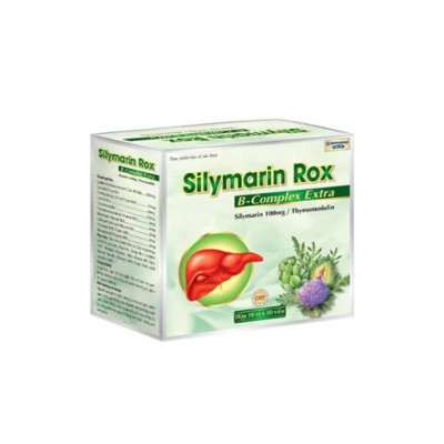 Bổ gan Silymarin Rox HDPHARMA cao cà gai leo, cao kế sữa, atiso - Hộp 100 viên (màu xanh hoặc cam ngẫu nhiên)