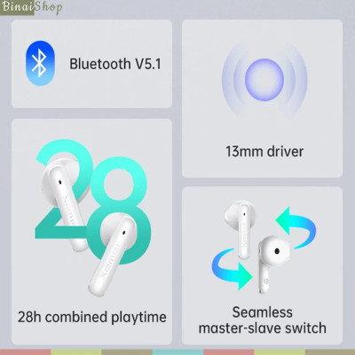EDIFIER X2 - Tai Nghe Bluetooth 5.1, Chống Nước IP54, Chế Độ Chống Ồn Chơi Game, Thời Lượng Pin 28 Giờ - hàng chính hãng