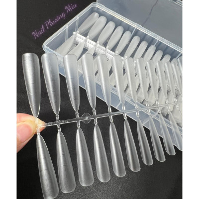 Móng Up Nhám Có Vân Nhiều Size 300 Móng Đa Năng, Siêu Dài, Chia Vạch Làm Nail Chuyên Nghiệp Nhựa Dẻo, Dễ Dũa Theo Form Nữ Women