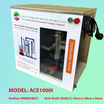 (Hàng chính hãng) Máy lọc nước thải Litero ACE1000I xử lý nước thải Phòng khám đa khoa công nghệ oxy hoá bậc cao kết hợp lọc nano và than hoạt tính 1 bộ