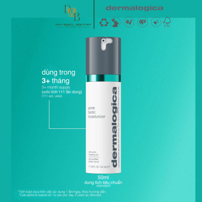 Dưỡng ẩm dành riêng cho da mụn ACNE BIOTIC MOISTURIZER giúp ngăn ngừa mụn tái phát của Dermalogica