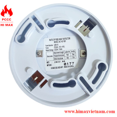 Đầu báo nhiệt gia tăng hi max HD1081 (Kèm đế)