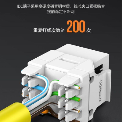 Ugreen UG80452NW159TK Cat6 Utp Tool-Free Modular Connector - HÀNG CHÍNH HÃNG