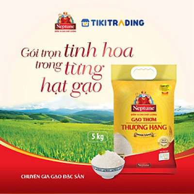 Gạo Thơm Thượng Hạng Neptune Nhãn Vàng 5kg