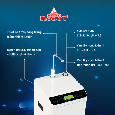 Máy Lọc Nước RO Hydrogen Kiềm ROBOT HydroMega-9 - Hàng Chính Hãng