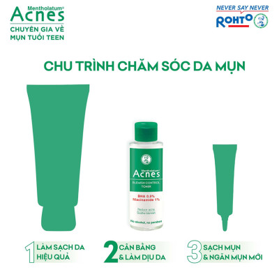 Toner giảm mụn dịu da Acnes Blemish Control Toner 100ml