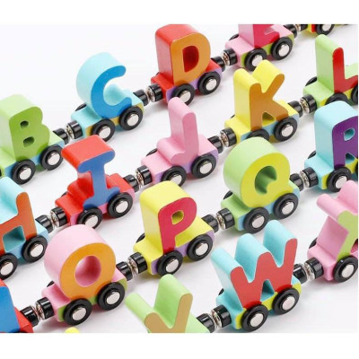 Đồ chơi thông minh đoàn tàu nam châm kéo chữ và số giúp bé phát triển tốt hơn