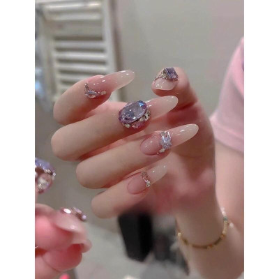 Móng Úp Nhám Form Hạt Gạo Cao Cấp Hộp 240 Móng Vỉ Size S,M,L, Form Nhọn, Bầu, Hạt Gạo Tạo Kiểu Móng, Tập Làm Nail Nữ, Tiện Dụng Nail Phương Miu