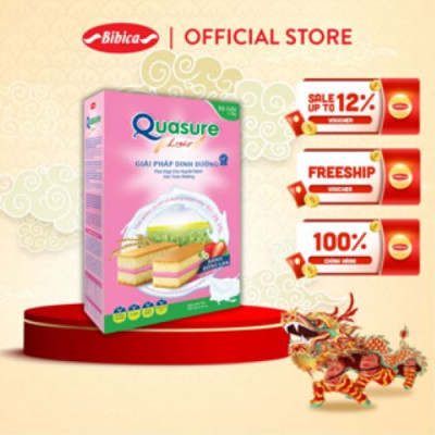 BAO BÌ MỚI - Bánh Dinh Dưỡng Quasure Light Bibica dành cho người ăn kiêng và tiểu đường - Ngũ Cốc/ Bông Lan/ Bánh Quy