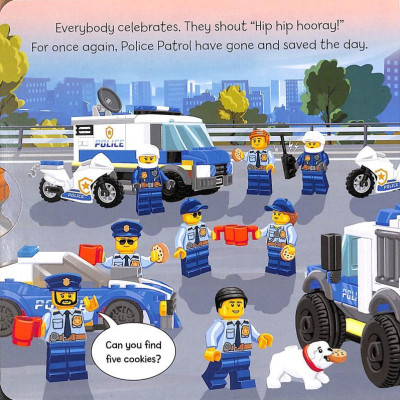 Sách ngoại văn: LEGO City. Police Patrol: A Push, Pull And Slide Book