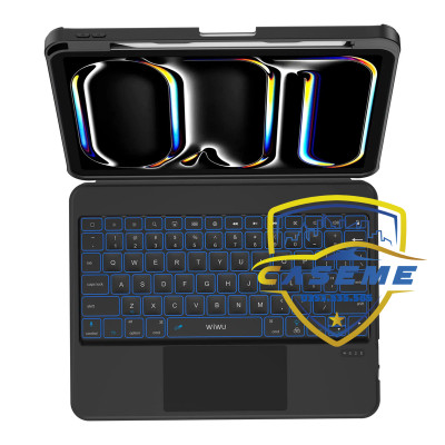 Bao da bàn phím Wi WU MK-007 Pro 360° cho iPad Pro M4 11 inch – Bàn phím cắt kéo siêu nhạy, Touchpad thông minh, pin 500mAh - Hàng Chính Hãng