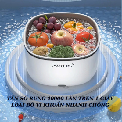 Máy Khử Trùng Hoa Quả Thựjc Phẩm SMART HOME An Toàn Cho Gia Đình:  Chống Chất Trừ Sâu và Vi Khuẩn, ĐỒ TRANG TRÍ NHÀ CỬA