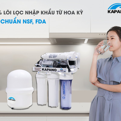 Máy lọc nước RO gia đình Kapano 15 lít/giờ RO5-USA-100 - Hàng chính hãng
