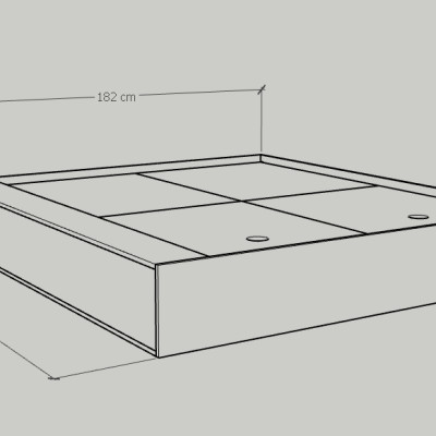 [Happy Home Furniture] ZANE, Giường ngủ, GNG_089, GNG_090, GNG_091, GNG_092