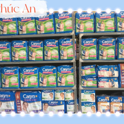 Tã Dán Người Lớn Caryn Size L 10 Miếng Vòng Hông 68 Đến 122 Cm - Bỉm Dán Người Bệnh Caryn L10 Thấm Hút