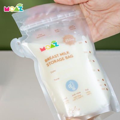 Túi trữ sữa cảm biến nhiệt Moaz Eco dung tích 200ml (Hộp 30pcs) , 250ml (Hộp 24pcs)