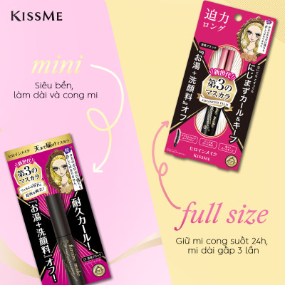 Mascara Dạng Màn Film Make Chống Trôi Giúp Nâng Cong Và Dài Mi Kissme Heroine Make (6 G)