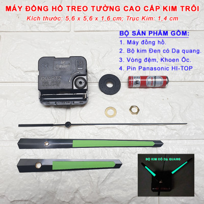 Máy Đồng Hồ Eastar Kim Trôi Độ Chính Xác Cao – Bộ Kim Đen Có Dạ Quang + Pin Panasonic HI-TOP