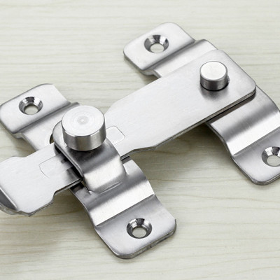 Chốt Khóa Cài Cửa KUNBE Bằng Thép Không Gỉ, Then Cửa Có Chốt Cố Định Thanh Gạt Loại To An Toàn, Chắc Chắn