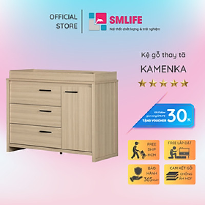 Kệ gỗ thay tã cho bé SMLIFE Kamenka