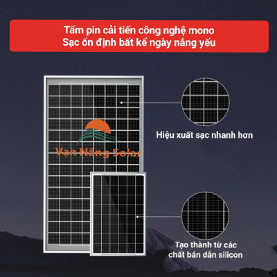 Đèn năng lượng mặt trời chống lóa Vạn Năng Solar 300w