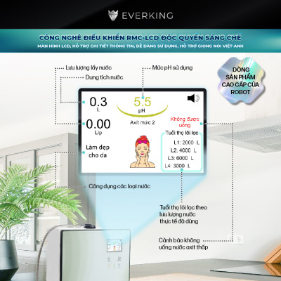 Máy Lọc Nước Điện Giải iON Kiềm EVERKING EKDeluxePlus-1311 - Hàng Chính Hãng