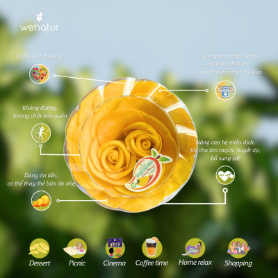 Xoài Sấy Dẻo Xếp Hoa Hồng we