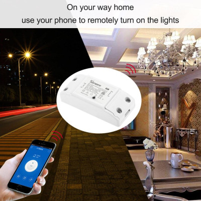 Công tắc Wifi SONOFF RF 433MHz Tương thích với Alexa cho Google Home Công tắc không dây 10A / 2200W với chức năng hẹn giờ