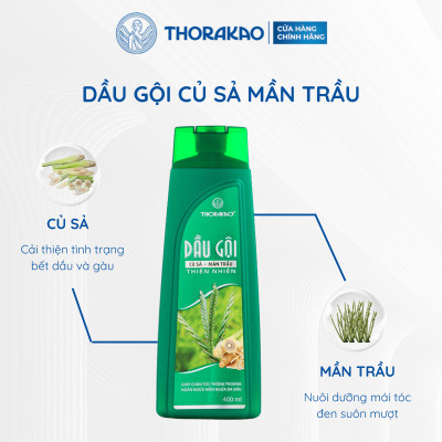 Gội Xả 2IN1 Củ Sả Mần Trầu Giảm Ngứa Ngừa Gàu 400ML