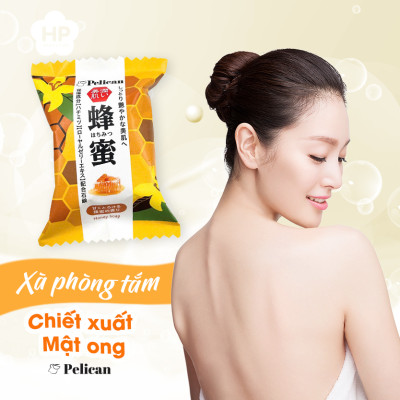 Xà Phòng Tắm Chiết Xuất Từ Mật Ong Pelican Family Soap Honey (80 G)