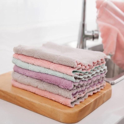 Set 10 khăn lau tay , lau bếp  2 mặt dày dặn , đa năng siêu thấm hút , vải bông mềm mịn , dùng được trên mọi bề mặt vô cùng tiện lợi 