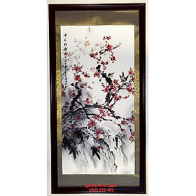 TRANH THỦY MẶC - MỘC LONG ĐÀO HOA