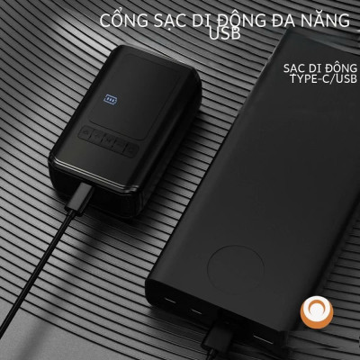 Máy Bơm Lốp Xe Điện 130PSI MH LED Thông Minh Pin Sạc Nhỏ Gọn Mạnh Mẽ Tự Động Ngắt Khi Đủ Hơi