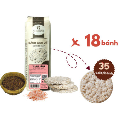 Combo 4 Gói Bánh Mix 4 Vị Huyền Mễ, Superfoods, Cỏ Ngọt, Muối Hồng, Bánh Gạo Lứt Ăn Kiêng Gufoods 170g - Bổ Sung Dinh Dưỡng Cho Người Ăn Chay, Ăn Kiêng, Ăn Vặt Healthy, Eatclean, Tập Gym