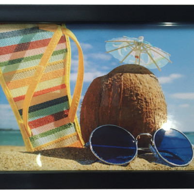 Bộ 4 Khung Hình Kính Treo Tường Tặng bộ ảnh như hình mẫu, Đinh Treo Tranh và sơ đồ treo - Khung Hình Phạm Gia PGCTK61